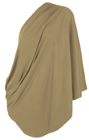 Ultra Soft Infinity Nursing Scarf in Light Brown