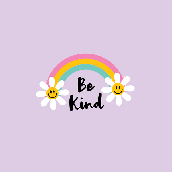 Be Kind T-Shirt Kids Kindness Rainbow Shirt Toddler Girl in Purple