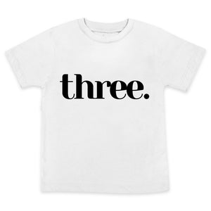 Wild and Happy 3 Year Old Birthday Party T-Shirt Toddler Boy Number Three 3rd Bday Shirt Outfit 3T in White