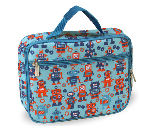 Kids Insulated Soft Lunch Box for School - Robots
