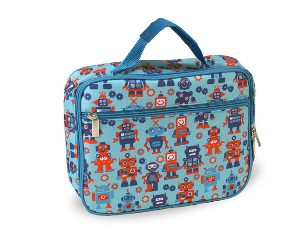 Kids Insulated Soft Lunch Box for School - Robots