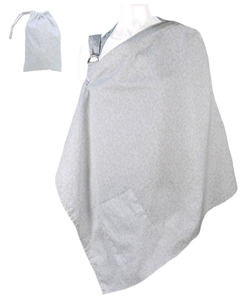 3pK Nursing Cover for Breastfeeding Privacy with Travel Bag and Wire Neckline