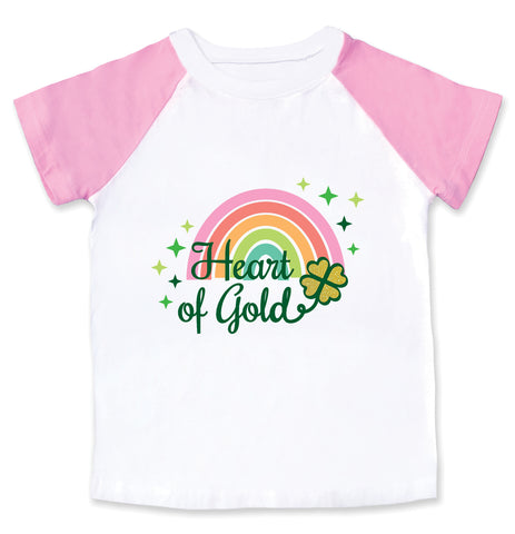 St. Patricks Day Shirt Toddler T-Shirt for Little Girl Kids Shamrock Short Sleeve