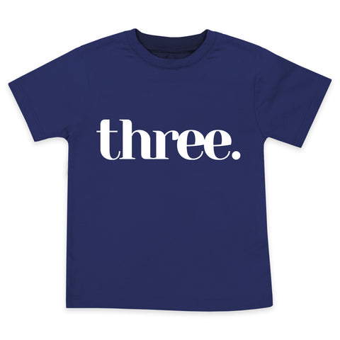 Three Year Old Birthday Party Shirt for 3rd Bday for 3 Year Old Toddler Boys in Blue