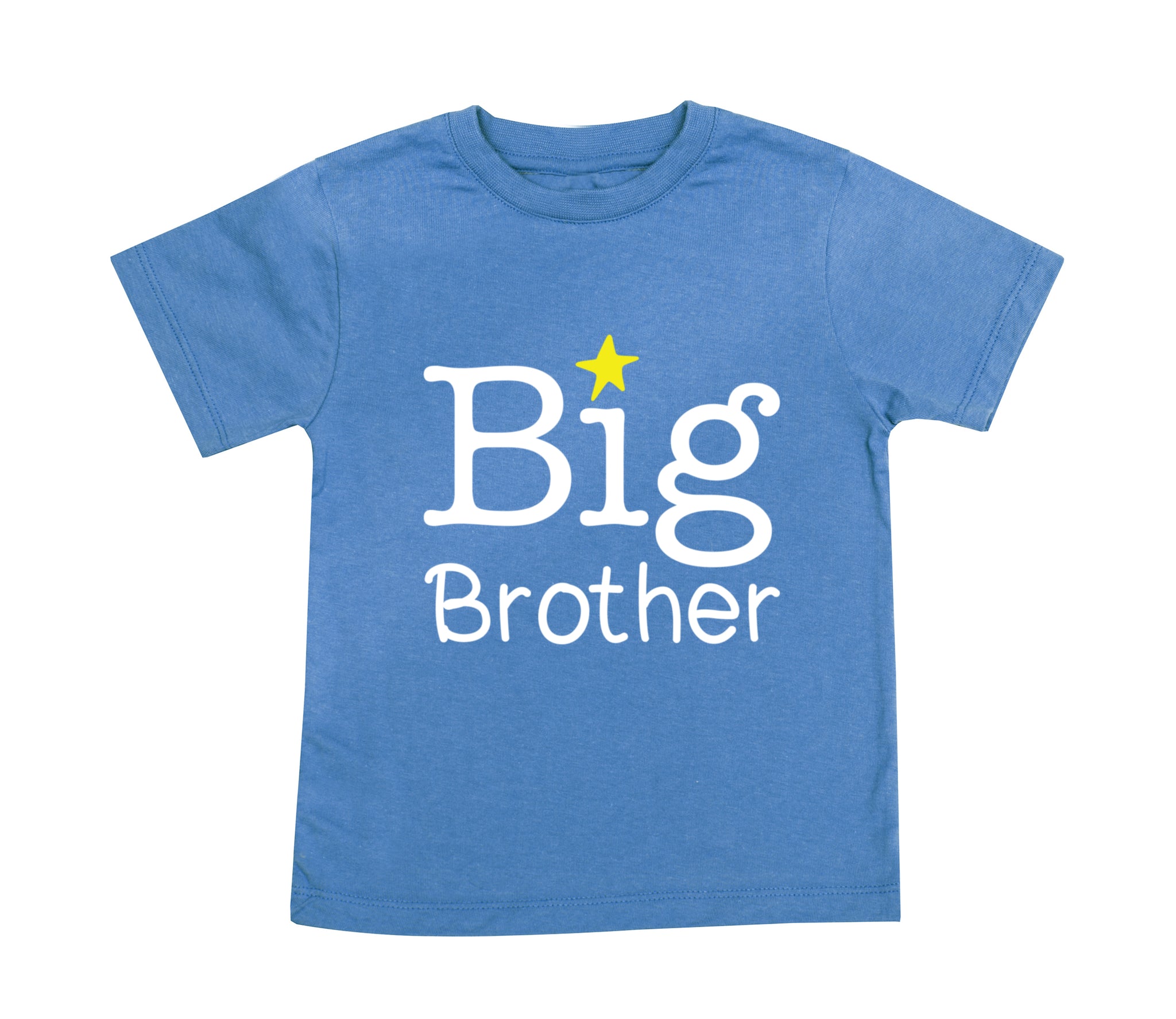 Big Brother T-shirt T Shirt Older Sibling Pregnancy Announcement Tees Toddler Boys Blue
