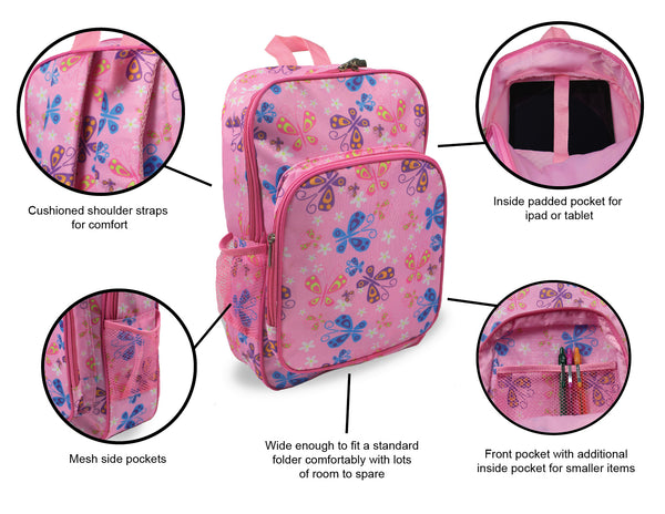 Pink Butterfly Backpack