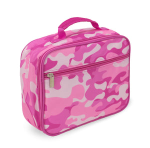 Kids Insulated Soft Lunch Box for School - Pink Camo