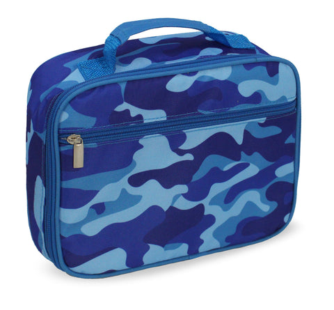 Kids Insulated Soft Lunch Box for School - Blue Camo